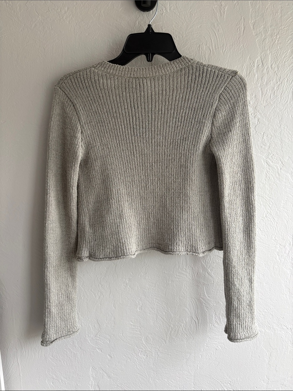 H&M Sage Green Ribbed Button-Front Cardigan - Picture 5 of 5